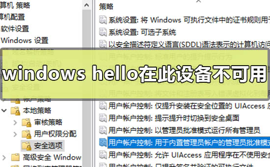 如何解决windows hello在此设备上不可用-windows hello不可用了怎么解决